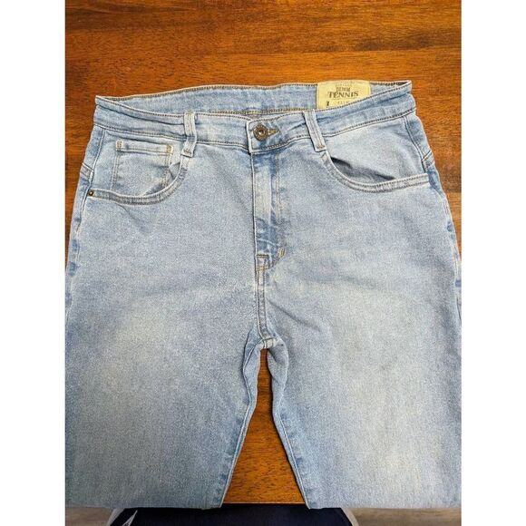 Tennis Demin Vintage Slim Blue Jeans Youth Boy Size 16 - Picture 2 of 7